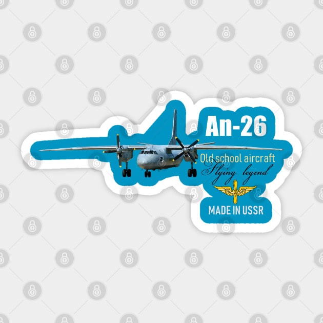 Antonov 26 Sticker by sibosssr